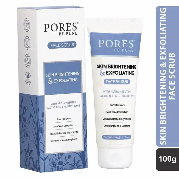 Pores Be Pure Skin Brightening Exfoliating Face Scrub