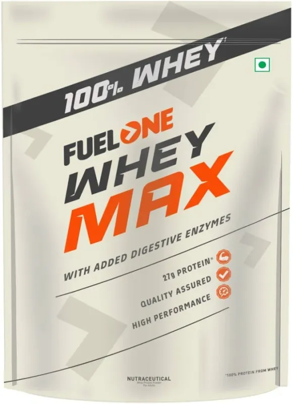 Fuel One FUELONE Whey Max Whey Protein Concentrate & Whey Protein Isolate | 27g Protein (Chocolate, 2kg / 4.4lbs) - image 1