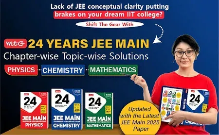 MTG Learning Media Mtg 24 Years Jee Main 2025-2002 Chapterwise Topicwise Previous Years Solved Papers Mathematics Pyq Book 2026 Exam 181 Jee Main Online & Offline Papers - image 7