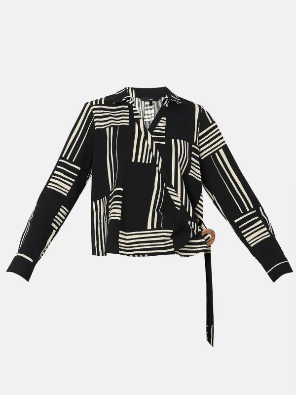 Vero Moda Black Printed Co-ord Set Top S - image 3