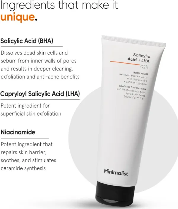 Minimalist Minimalist Salicylic Acid + LHA Body Wash - image 4