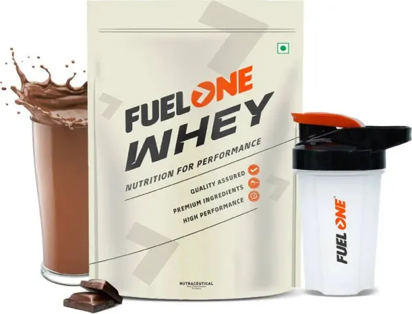 Flipkart Fuelone Whey Protein, 24g Protein, 5.08 G Bcaa & 3.60 G Glutamic Acid With Shaker, 500ml Whey Protein - image 1