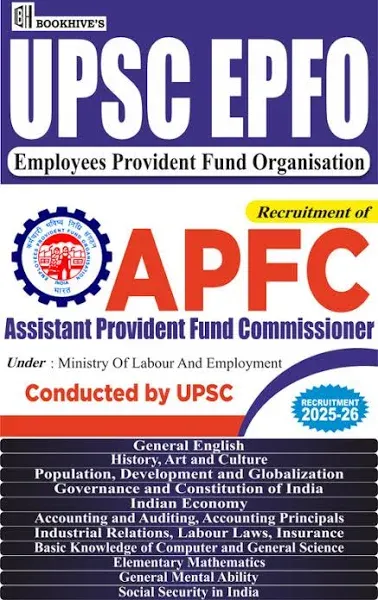  Upsc Epfo Apfc 2025-2026 Assistant Provident Fund Commissioner Set Of 12 Books - Upsc Epfo Books 2025-2026 - image 1