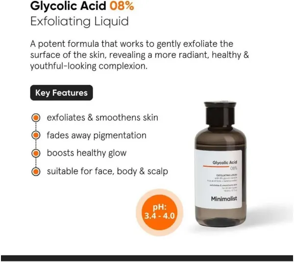 Minimalist Minimalist Glycolic Acid Exfoliating Liquid Face Toner - image 2