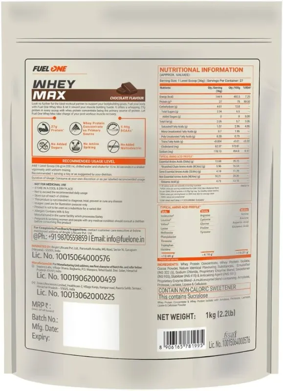 Fuel One Fuel One FUELONE Whey Protein Max Protein - image 2