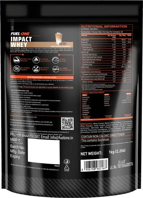 Fuel One Fuel One Fuelone Impact Whey Protein Powder - image 10