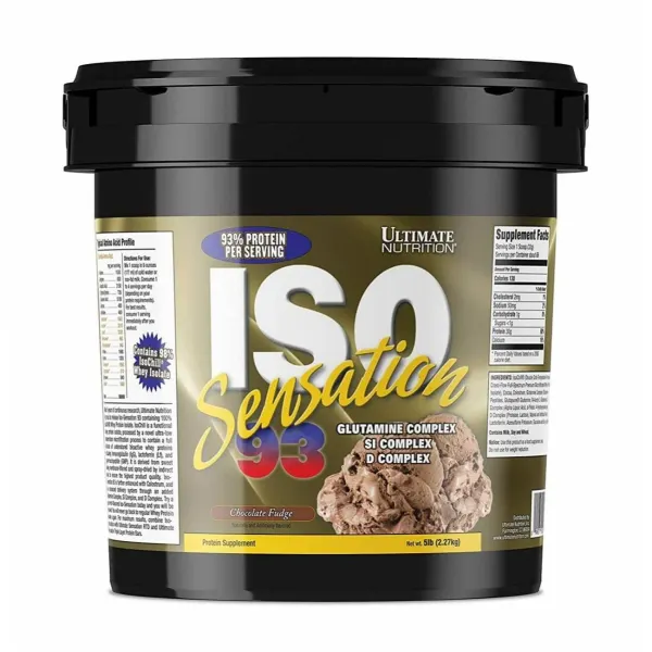  Ultimate Nutrition ISO Sensation 93 5lbs / Chocolate Fudge - image 1