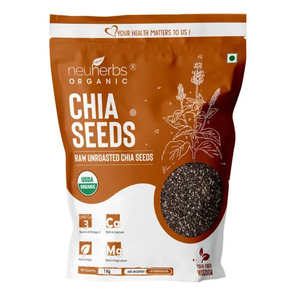 Flipkart Neuherbs Organic Raw Unroasted Chia Seeds 1 kg - image 3