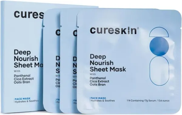 Cureskin Deep Nourish Hydrating Face Sheet Mask