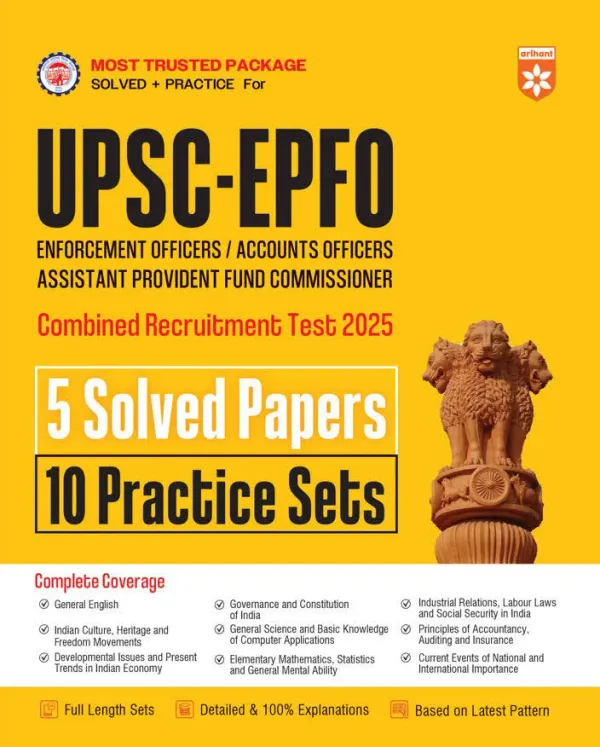  UPSC-EPFO (Enforcement Officers/ Accounts Officers Assistant Provident Fund Commissioner) 2025 | 5 Solved Paper & 10 Practice Sets | 100% Detailed - image 1