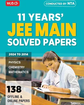 Snapdeal Mtg 11 Years Jee Main Previous Years Solved Question Papers 2025 Exam | Jee Mains Pyq | 138 Online & Offline Papers Physics, Chemistry & Mathematics B - image 1