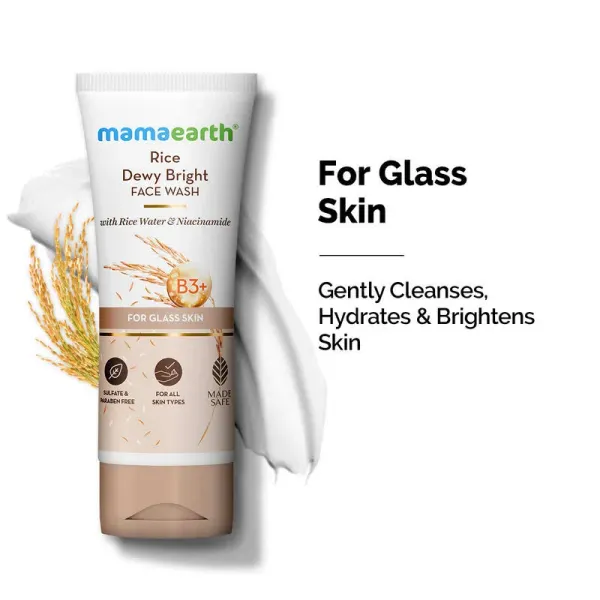 Mamaearth Mamaearth Rice Face Wash With Rice Water & Niacinamide for Glass Skin At Nykaa, Best Beauty Products Online - image 7