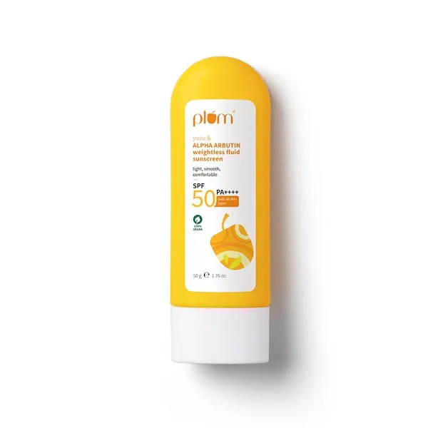 Plum Yuzu Alpha Arbutin Weightless Fluid Sunscreen